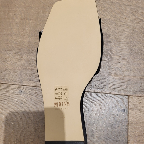 Anthropologie Meave black Wedge Sandle - Picture 5 of 7